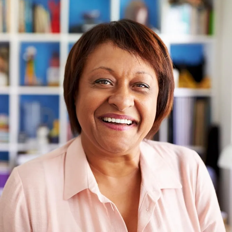 Photo of nice middle aged woman